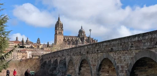 Vista de Salamanca e da Ponte Romana