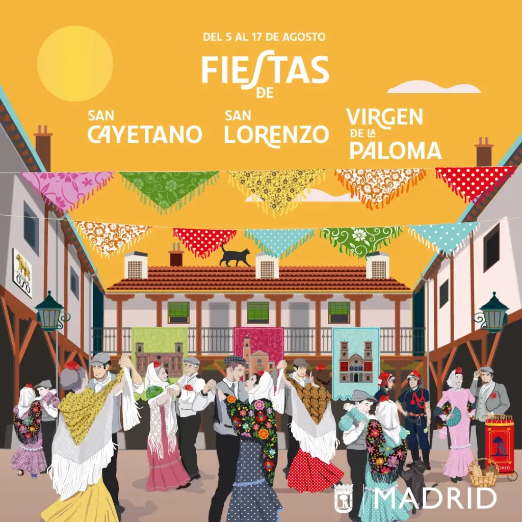 Cartaz Oficial das Fiestas de Agosto de Madrid