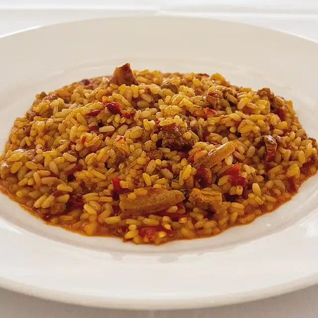 Arroz a la Zamorana nas Bodegas Divina Proporción