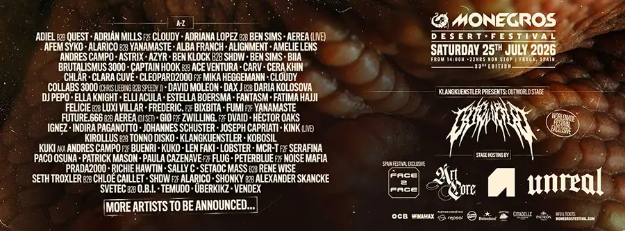 Cartaz Monegros 2026