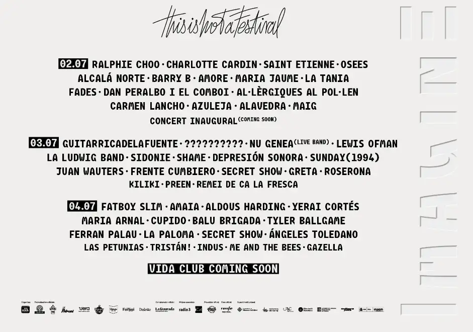 Cartaz Vida Festival 2026