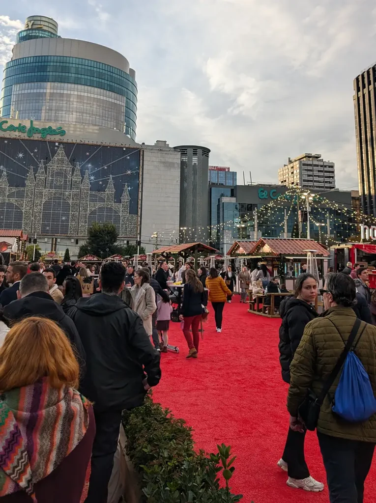 Mercado de Natal em Nuevos Ministérios - Madrid