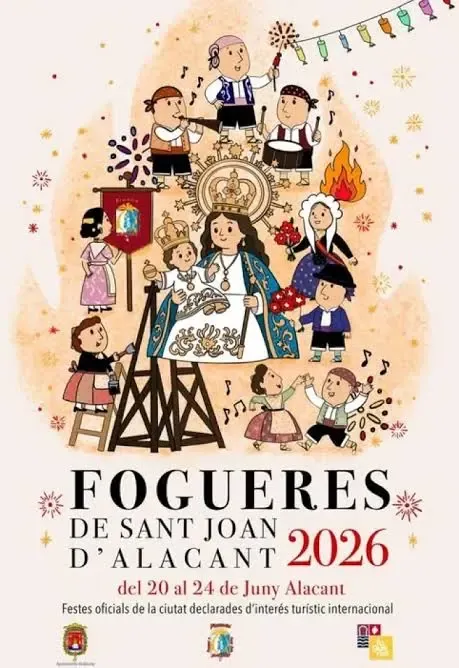 Cartaz das Fogueiras de Alicante